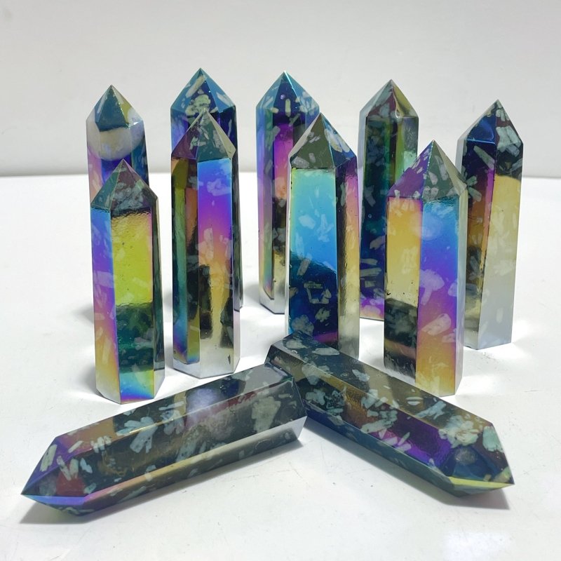 Aura Chrysanthemum Stone Tower Point Wholesale - Wholesale Crystals