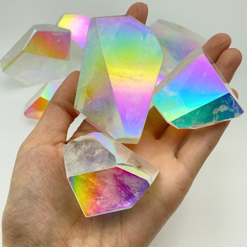 Aura Clear Quartz Free Form Crystal Wholesale -Wholesale Crystals