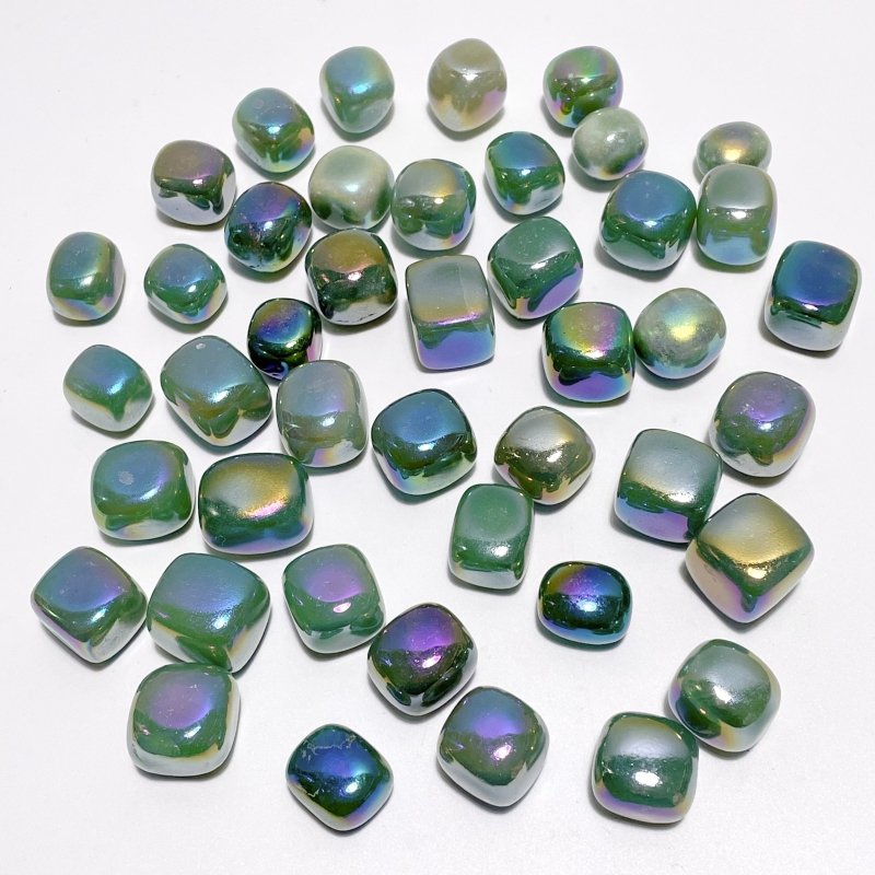 Aura Green Aventurine Tumbled Wholesale - Wholesale Crystals