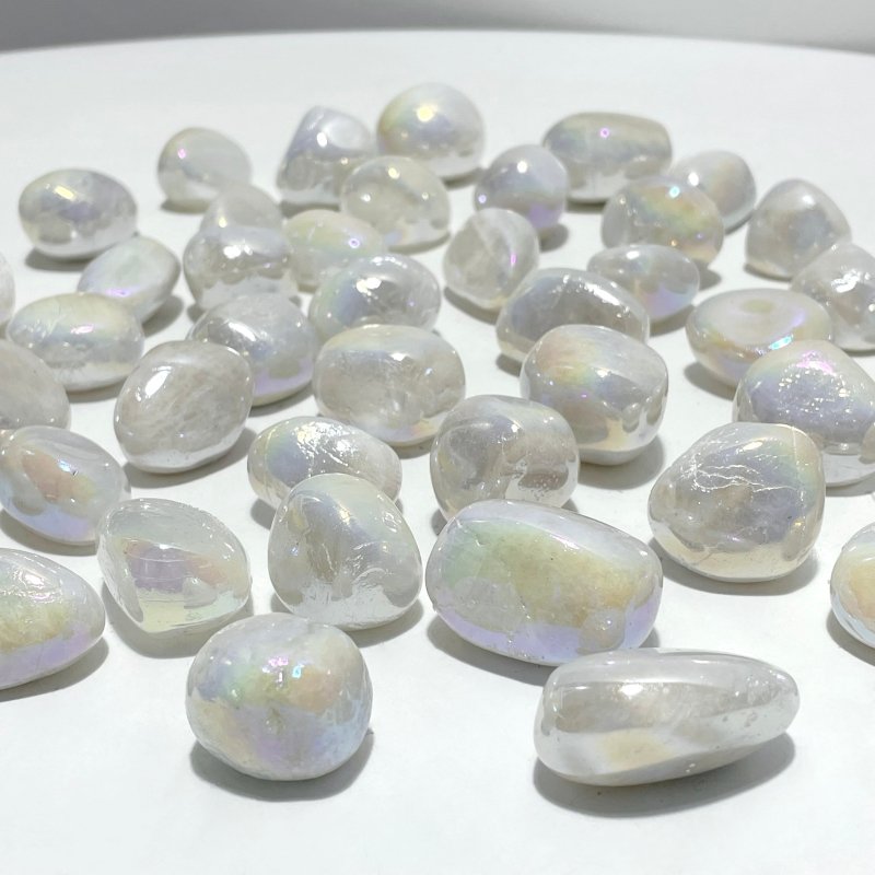 Aura Moonstone Tumbled Wholesale Clearance - Wholesale Crystals