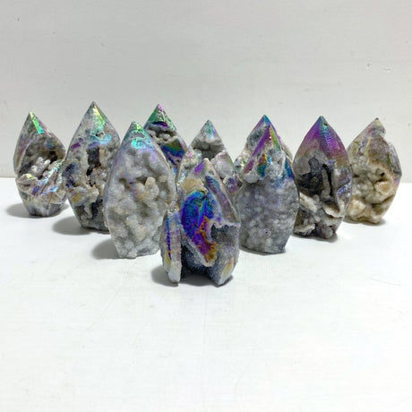 Aura Sphalerite Geode Arrow Head Shape Wholesale - Wholesale Crystals