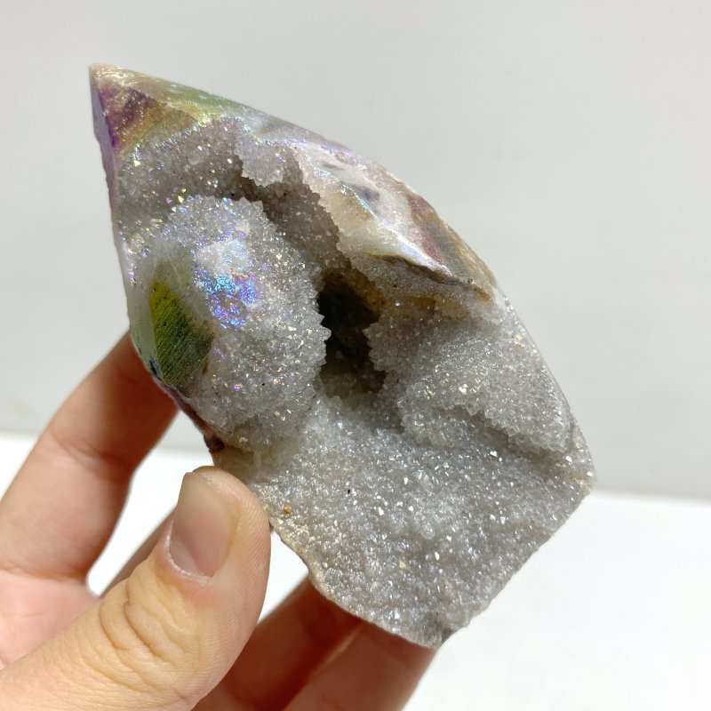Aura Sphalerite Geode Arrow Head Shape Wholesale - Wholesale Crystals