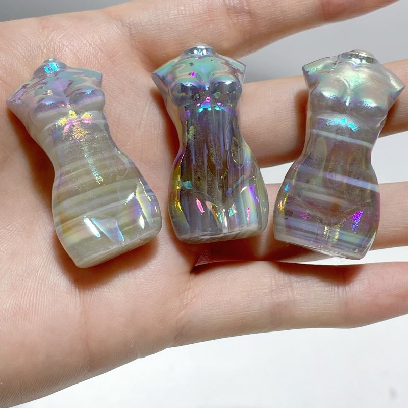 Aura Stripe Agate Goddess Carving Wholesale - Wholesale Crystals