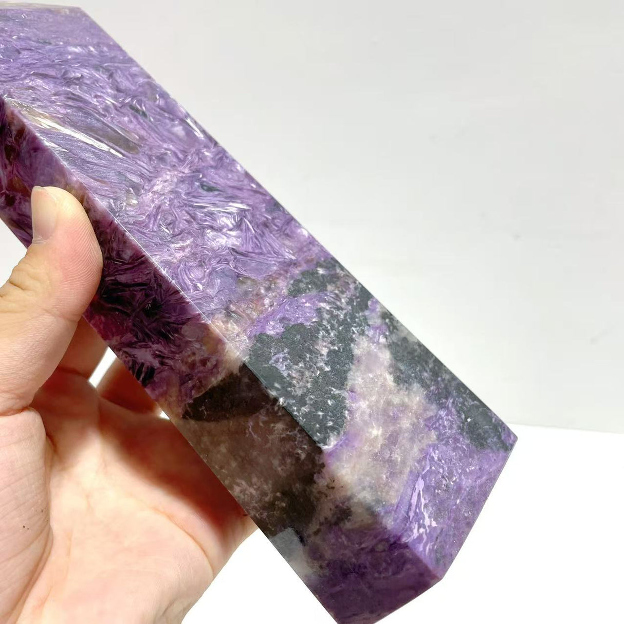 20.8CM Charoite Tower Point For Collection