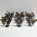 Volcano Agate Butterfly Wing Carving With Stand Wholesale (UV-Reactive)