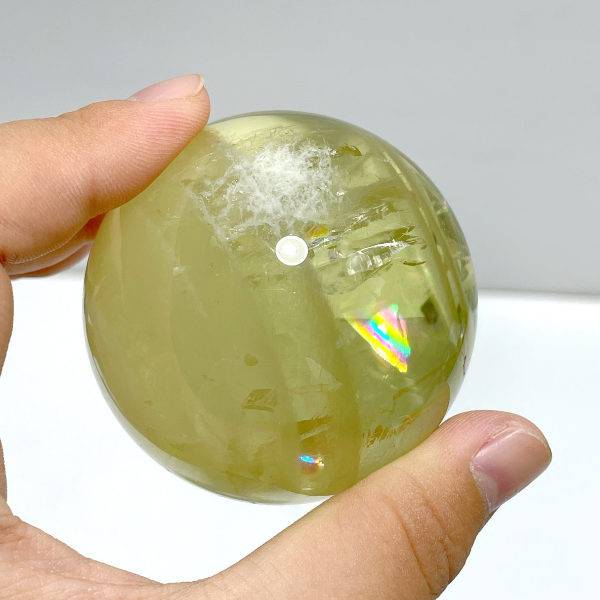17 Pieces Citrine Crystal With Rainbow Spheres