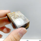 65 Pieces Black Rainbow Sun Stone With Hematite Free Form