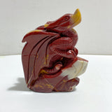 Unique Mookaite Flying Dragon Castle Carving #4