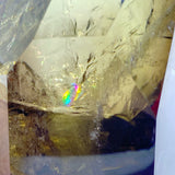Unique Citrine Tower Point With Rainbow