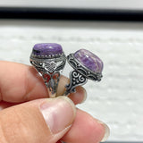 28 Pieces Charoite Different Styles Ring #8