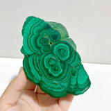2 Pieces Malachite Raw Bottom With Stand