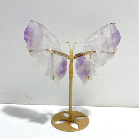 Beautiful Amethyst Butterfly Wing Carving With Stand - Wholesale Crystals