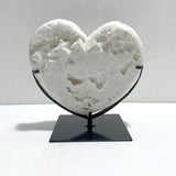 Beautiful Aura Quartz Cluster Heart With Stand 12 - Wholesale Crystals