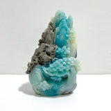 Beautiful Caribbean Calcite Mixed Pyrite Landscape Pavilion Carving - Wholesale Crystals