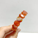 Beautiful Carnelian Cut Faceted Bracelet Wholesale - Wholesale Crystals