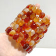 Beautiful Carnelian Cut Faceted Bracelet Wholesale -Wholesale Crystals