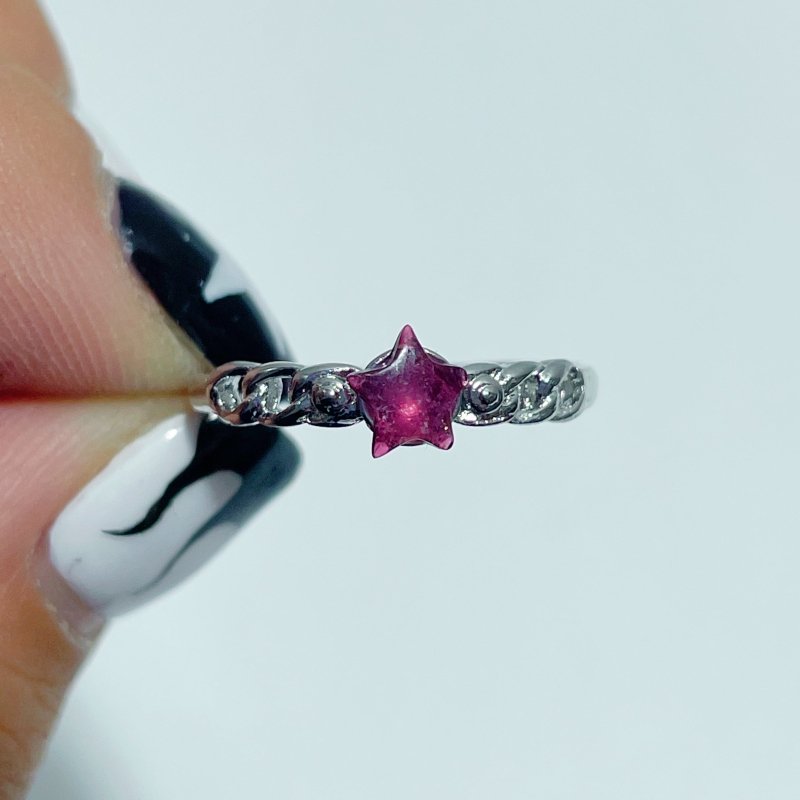 Beautiful Colorful Tourmaline Star Ring Wholesale - Wholesale Crystals