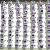 Beautiful Cut Faceted Fluorite Sugar Cube Ring Wholesale - Wholesale Crystals