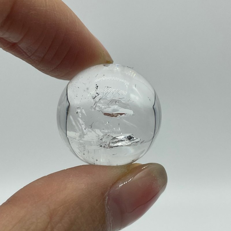Beautiful Enhydro Quartz Sphere With Moving Bubble -Wholesale Crystals