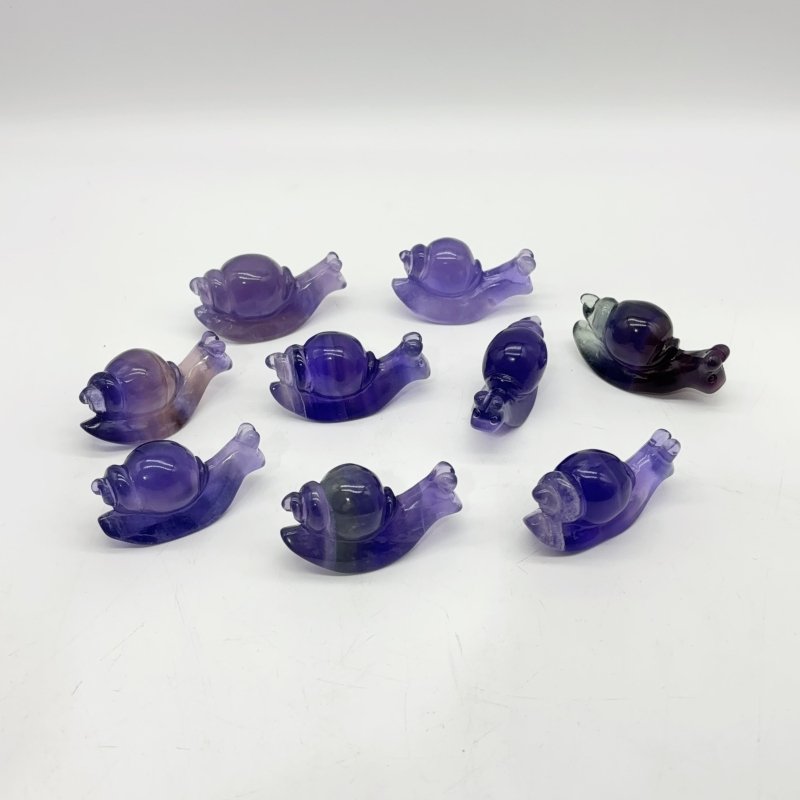 Beautiful Fluorite Snails Carving Wholesale -Wholesale Crystals