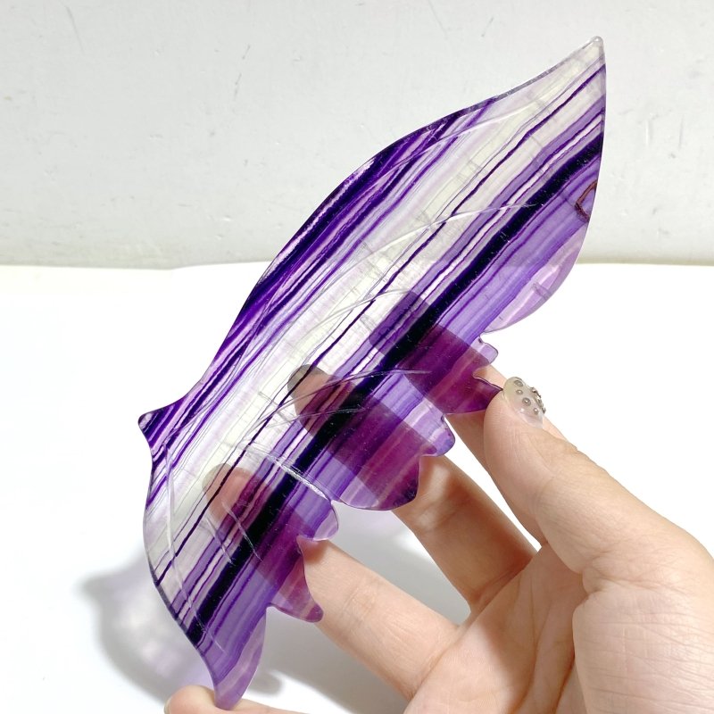 Beautiful Fluorite Symmetry Butterfly Wing With Stand -Wholesale Crystals