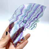 Beautiful Fluorite Symmetry Butterfly Wing With Stand - Wholesale Crystals