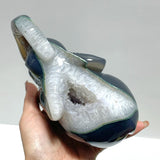 Beautiful Geode Agate Druzy Elephant Animal Carving - Wholesale Crystals