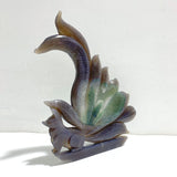 Beautiful Geode Druzy Agate Nine - tailed Fox Carving 1 - Wholesale Crystals