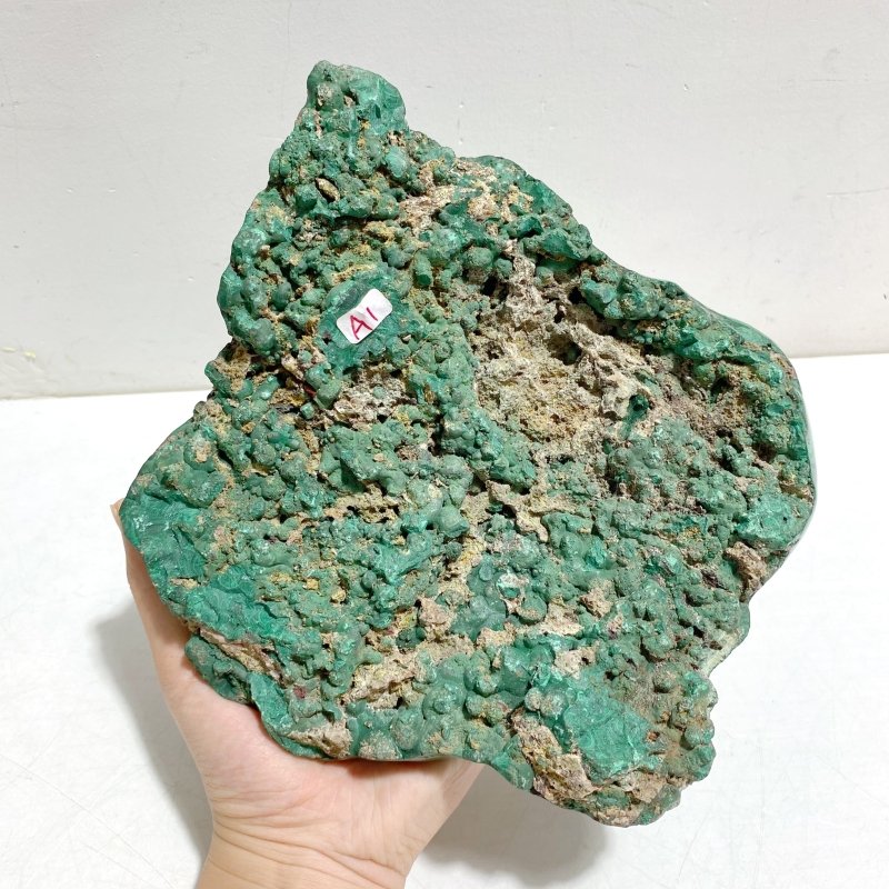 Beautiful High Quality Polished Malachite Stone With Stand -Wholesale Crystals