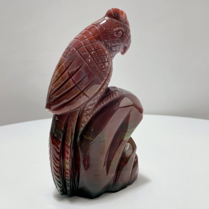 Beautiful Large Ocean Jasper Parrot Carving - Wholesale Crystals