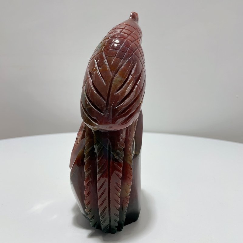 Beautiful Large Ocean Jasper Parrot Carving - Wholesale Crystals