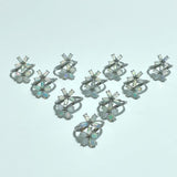 Beautiful Natural Opal Rings Flower Shape Wholesale - Wholesale Crystals