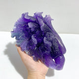 Beautiful Purple Fluorite Chinese Cabbage Carving - Wholesale Crystals