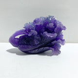 Beautiful Purple Fluorite Chinese Cabbage Carving - Wholesale Crystals