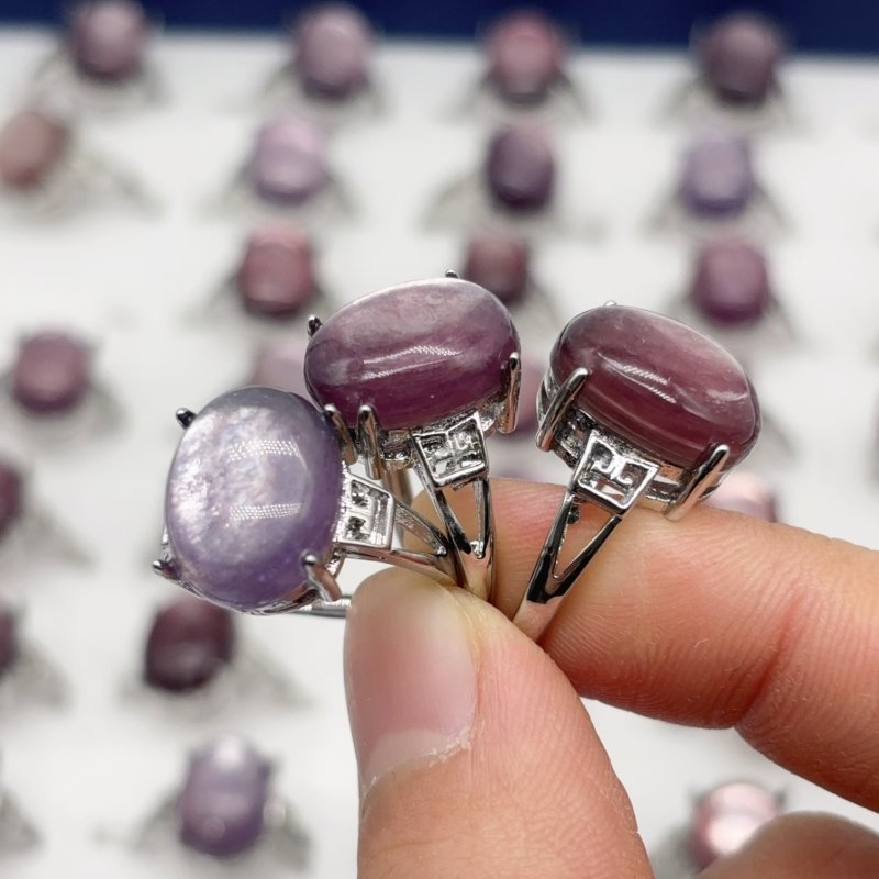 Beautiful Purple Lepidolite Ring Wholesale -Wholesale Crystals