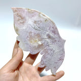 Beautiful Sakura Flower Agate Butterfly Wing Carving With Stand - Wholesale Crystals