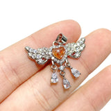 Beautiful Sunstone Heart Wing Pendants Wholesale - Wholesale Crystals