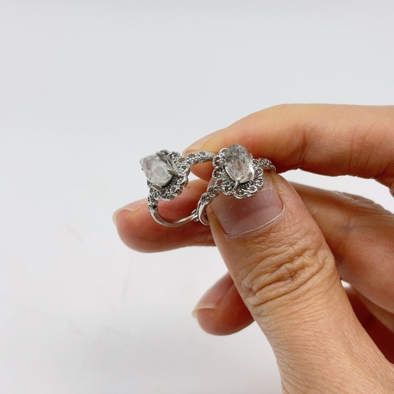 Beautiful Tibet Quartz Crystal Raw Stone Ring Wholesale -Wholesale Crystals
