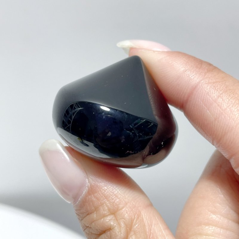 Black Obsidian Garlic Shape Carving Wholesale - Wholesale Crystals