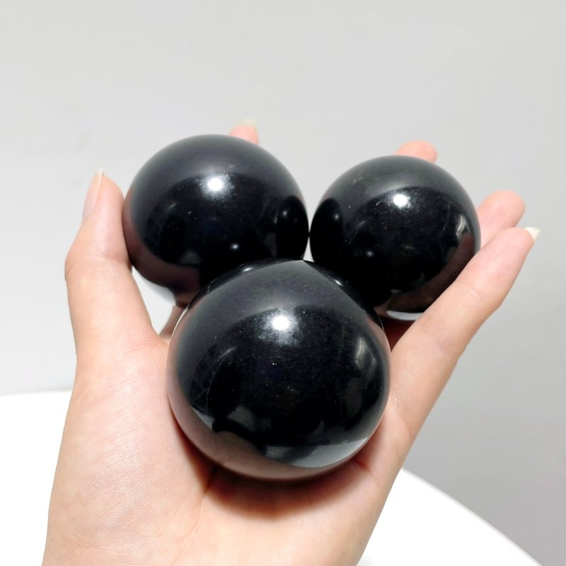 Black Pegmatite Matrix Black Tourmaline Spheres Wholesale - Wholesale Crystals