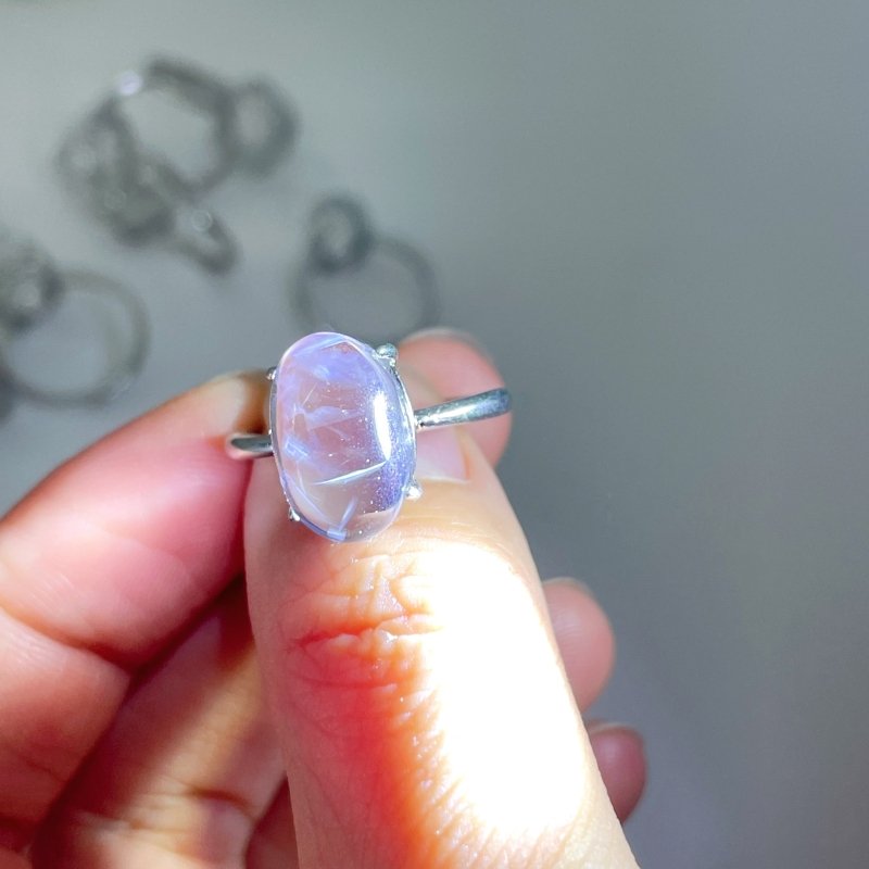 Blue Angel Feathers Quartz Ring Wholesale - Wholesale Crystals