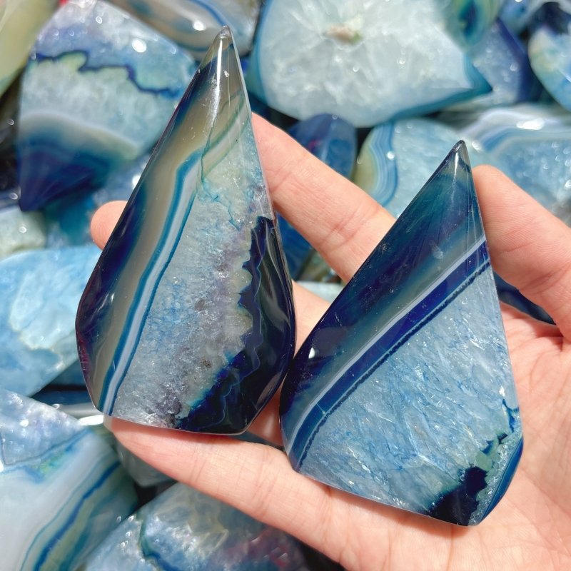 Blue Dyed Agate Arrow Head Shape Wholesale - Wholesale Crystals