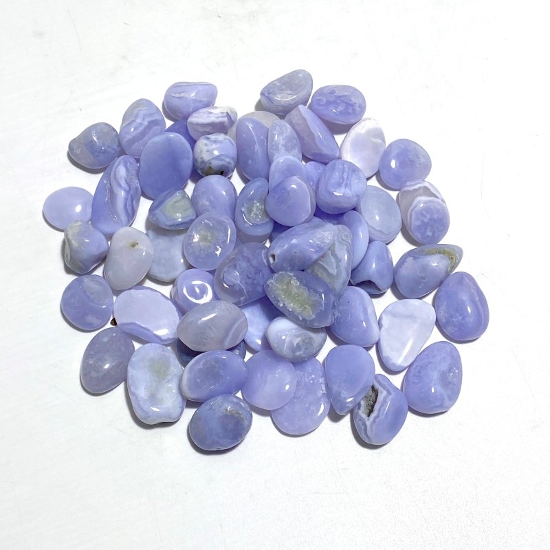 Blue Lace Agate Chips Small Tumbled Wholesale - Wholesale Crystals