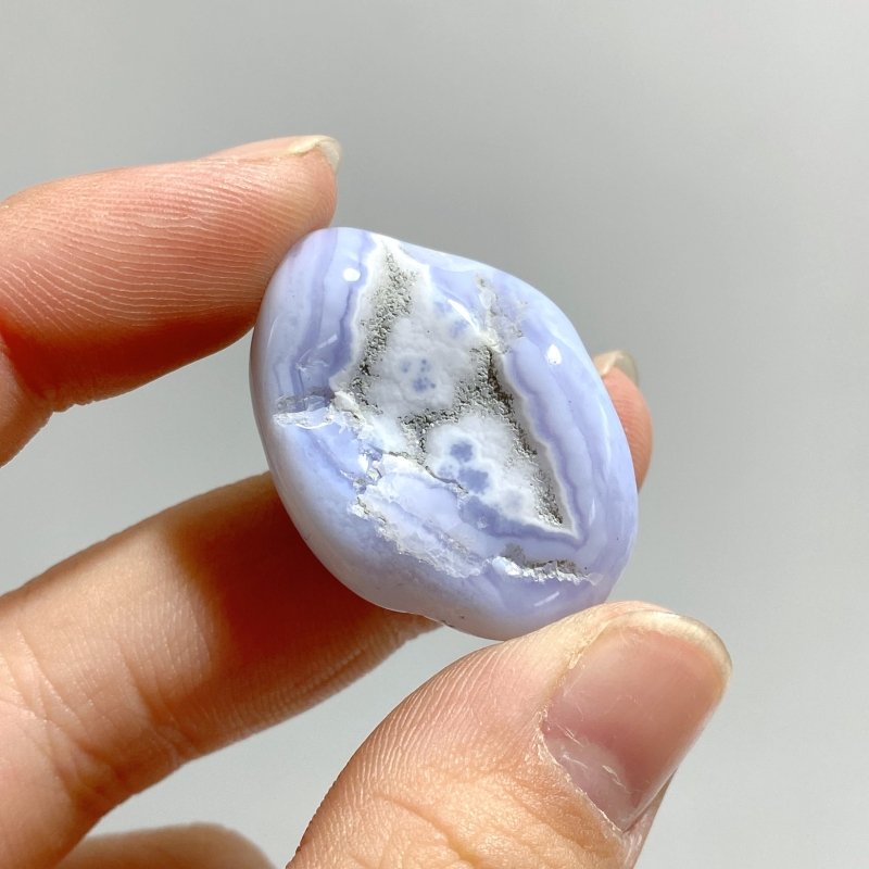 Blue Lace Agate Chips Small Tumbled Wholesale - Wholesale Crystals