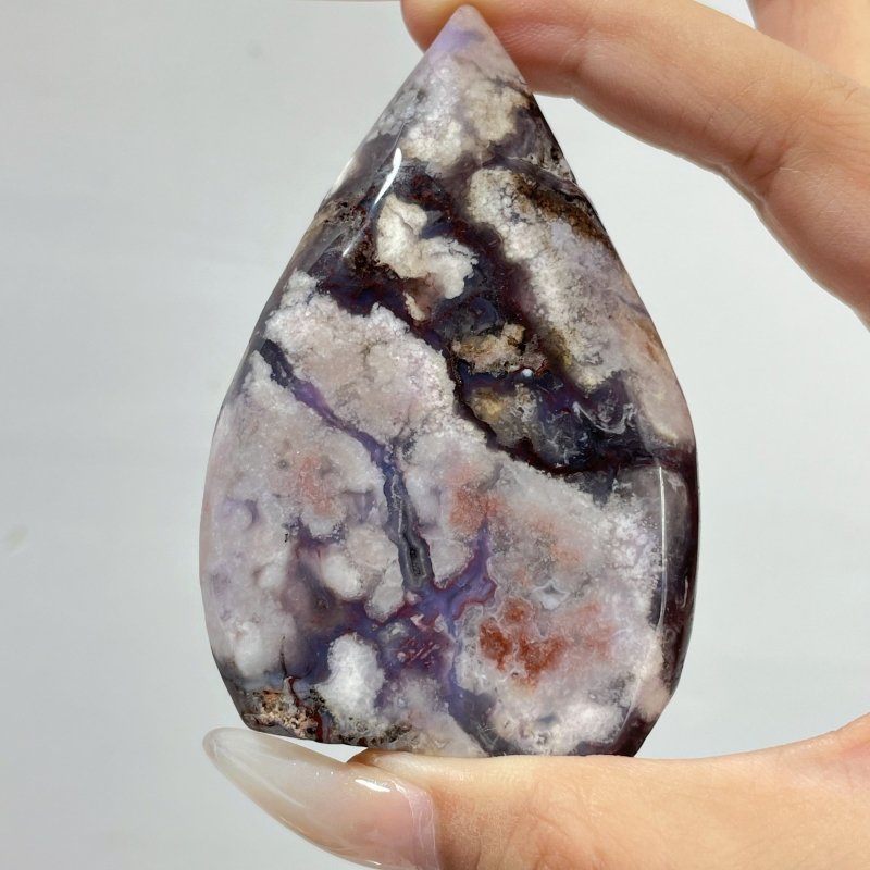 Blue Sakura Flower Agate Arrow Head Shape Wholesale - Wholesale Crystals