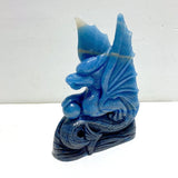 Blue Trolleite Flying Dragon Carving 15 - Wholesale Crystals
