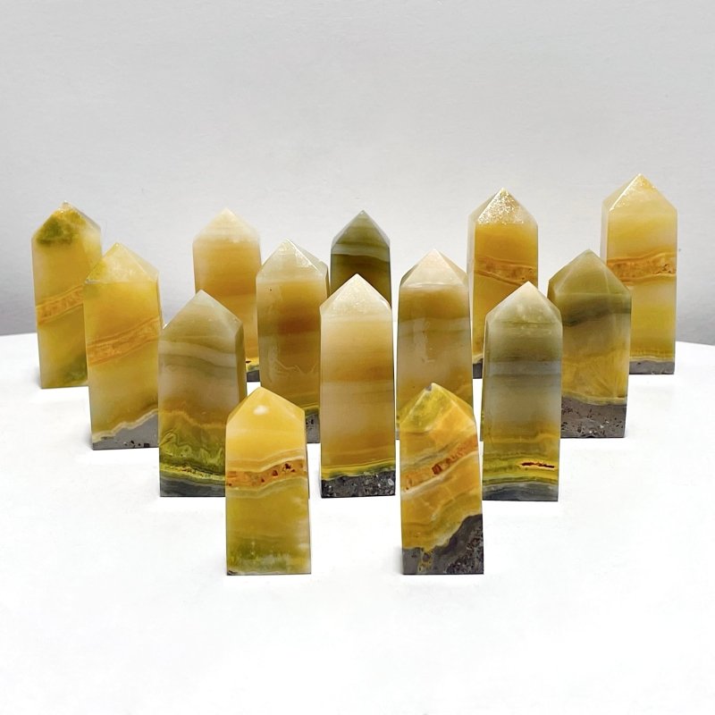 Bumble Bee Jasper Point Tower Wholesale - Wholesale Crystals