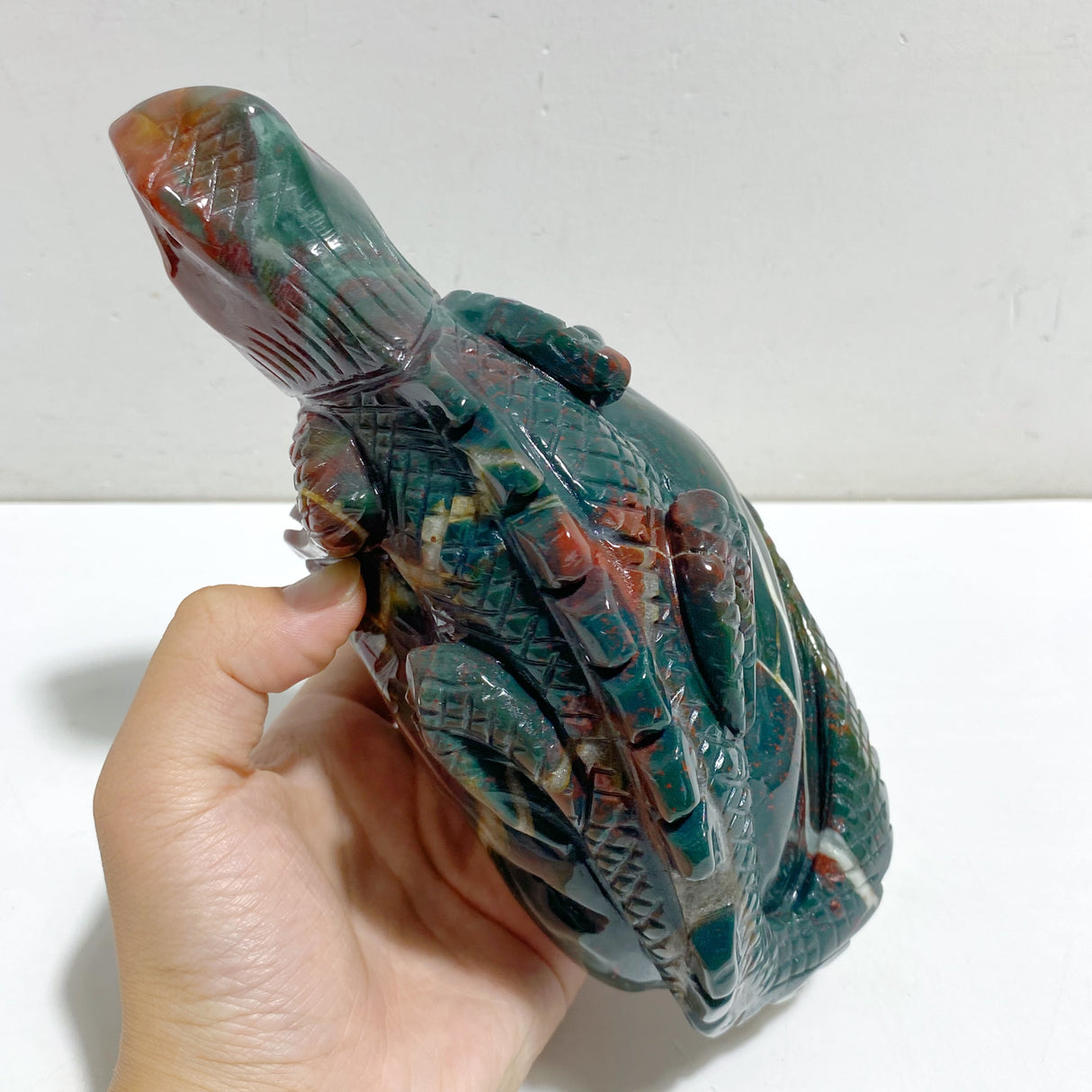 Large Ocean Jasper Lizard Carving #1