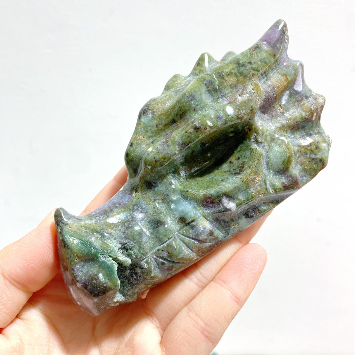 5 Pieces Beautiful Ocean Jasper Dragon Head