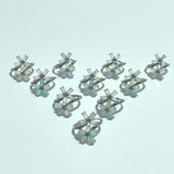 Beautiful Natural Opal Rings Flower Shape Wholesale